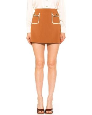 Alexia Admor Mila Pocket Miniskirt - Orange