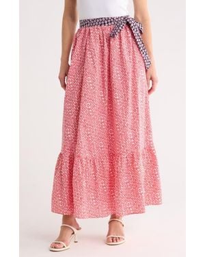 FRNCH Lyna Tiered Skirt - Pink