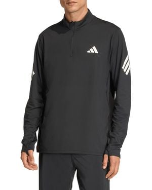 adidas Adi365 Quarter Zip Mock Neck Jacket - Black