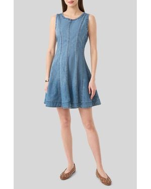 Rebecca Minkoff Fit And Flare Denim Dress - Blue
