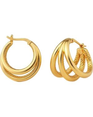 Gabi Rielle Triple Cage Hoop Earrings - Metallic