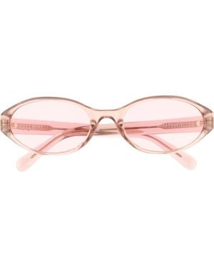 Quay Aura Points 55Mm Oval Sunglasses - Pink
