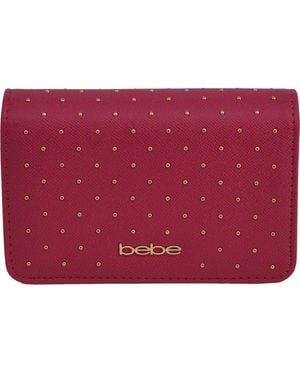 Bebe Sagan Stud Crossbody And Zip Wallet - Red