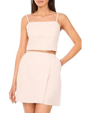 Parker The Desiree Embroidered Crop Camisole - White
