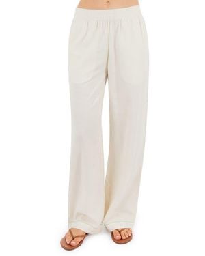 Hurley Goldie Cotton Blend Pants - White