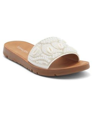 Top Moda Northern Slide Sandal - Brown