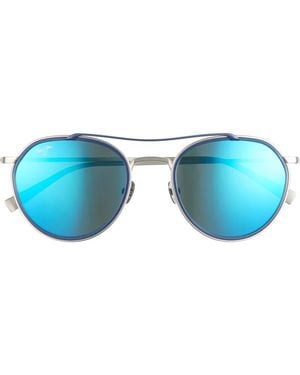 Maui Jim 53Mm Core Circle Polarized Sunglasses - Blue