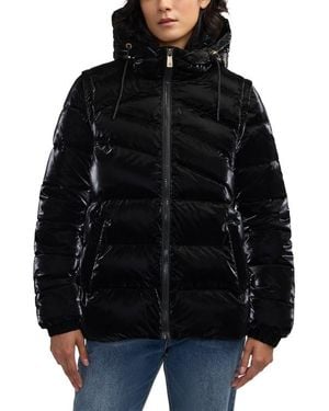 Scotch & Soda Schyler Boxy Water Repellent Puffer Jacket - Black
