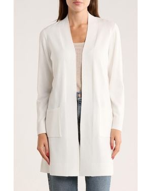 Love By Design Hudson Mid Thigh Lightweight Cardigan - White