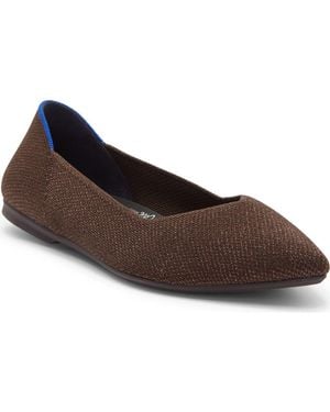 Rothy's The Point Ii Pointed Toe Flat - Brown