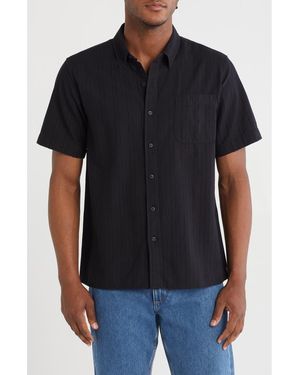 Ezekiel Harbor Short Sleeve Button-Down Shirt - Black