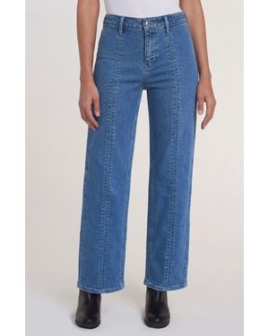 Sanctuary Denim Nixie Midrise Slim Straight Jeans - Blue