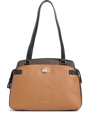 Nanette Lepore Kathryn Triple Section Shoulder Bag - Brown