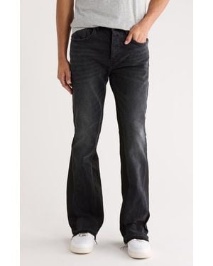 Purple Brand Double Panel Flare Blowout Jeans - Black