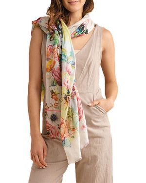 Saachi Enchanted Garden Scarf - Yellow