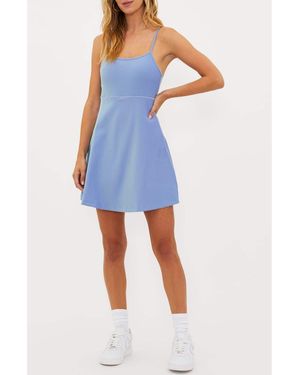 Beach Riot Raelyn Skort Romper - Blue