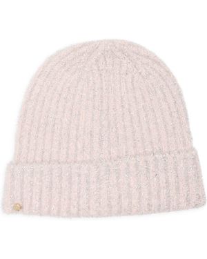 Kate Spade Tinsel Knit Beanie - Pink