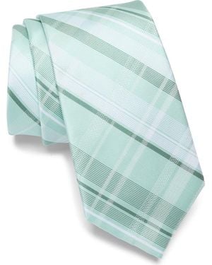 Calvin Klein Simon Plaid Tie - Blue