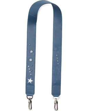 Longchamp Star Leather Bag Strap - Blue