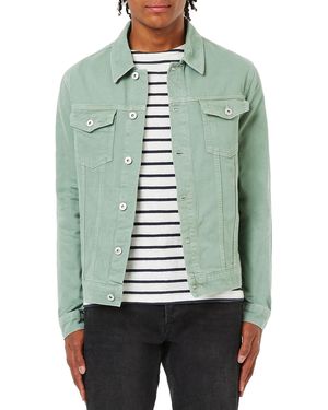 TOPMAN Light Green Denim Jacket