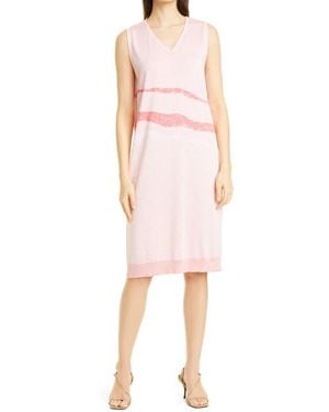 Misook Landscape Knit Dress - Pink