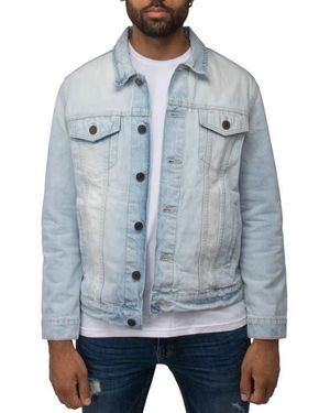 Xray Jeans Slim Washed Denim Jacket - Blue