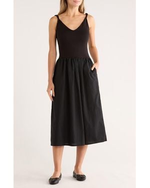 Tart Collections Rosalba Sleeveless Fit & Flare Midi Dress - Black