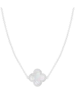 Splendid Clover Pendant Necklace - Metallic