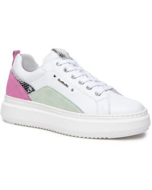 Nero Giardini Retro Colorblock Platform Sneaker - White