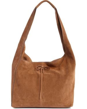 Lucky Brand Clem Suede Shoulder Bag - Brown