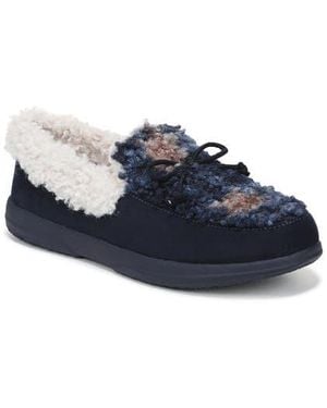 Vionic Claribel Faux Shearling Lined Slipper - Blue