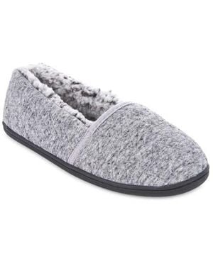 FLOOPI Quilted Fleece Memory Foam Slippers - White