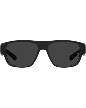 Under Armour 60Mm Scorcher Square Sunglasses - Black