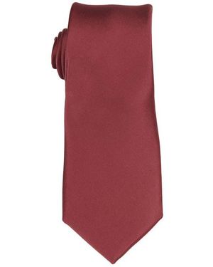 Con.struct Solid Satin Tie - Red