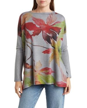 Go Couture Asymmetric Tunic - Multicolor