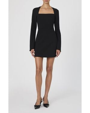 French Connection Whisper Long Sleeve Minidress - Black