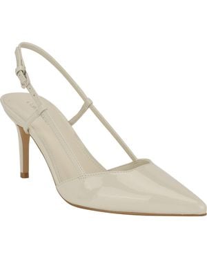 Calvin Klein Jesa Slingback Pointed Toe Pump - Metallic