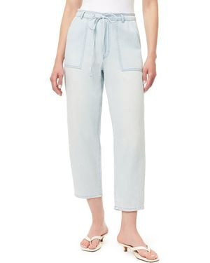Kensie Drapey Barrel Leg Pants - Blue