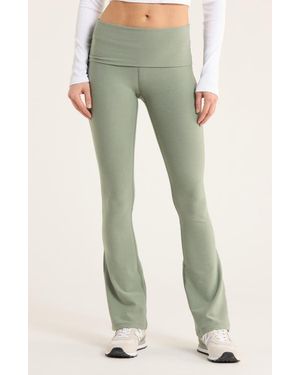 Beyond Yoga Space Dye Foldover Pants - Green