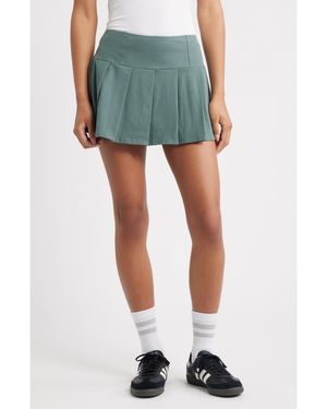 BP. Pleated Miniskort - Blue