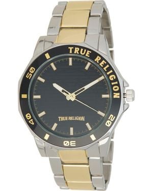 TRUE RELIGION ゴールド ブラック時計 TRUE RELIGION Quartz Bracelet Watch, 43Mm in Metallic for Men | Lyst