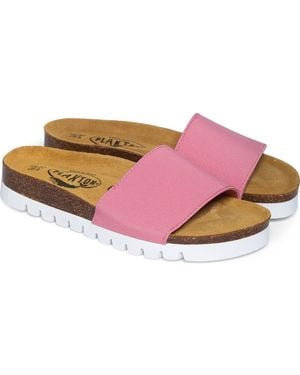 Plakton Solid Slide Sandal - Pink