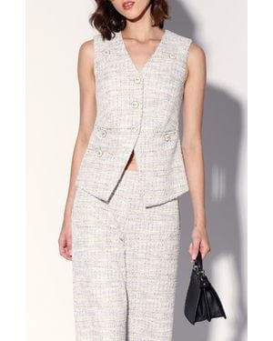 Walter Baker Starla Tweed Vest - White