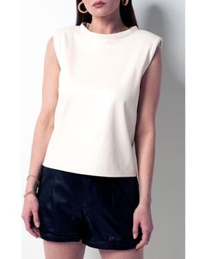 Tart Collections Veda Faux Leather Shell - White