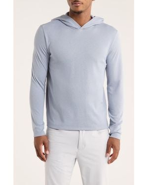 Vince Double Face Knit Hoodie - Blue