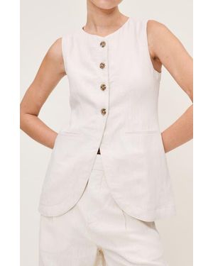 DL1961 Amalie Linen Vest - Pink