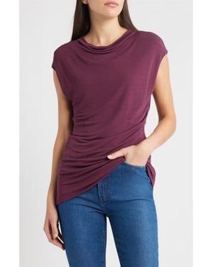 BOSS Elamma Cap Sleeve Top - Purple