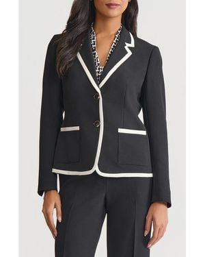 Kasper Two Button Jacket - Black