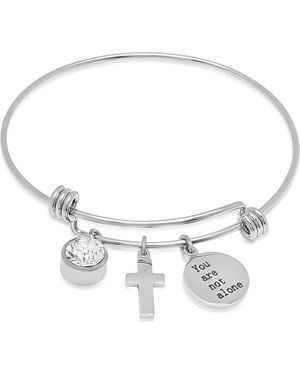 Steeltime Faith Charm Bracelet - White