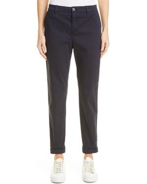 BOSS Tachini2 Stretch Cotton Ankle Pants - Blue